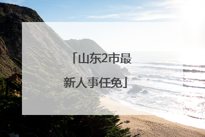 山东2市最新人事任免