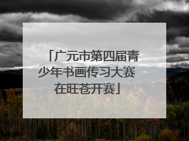 广元市第四届青少年书画传习大赛在旺苍开赛
