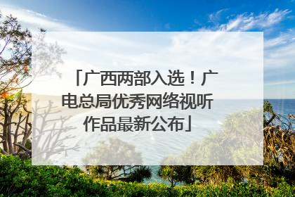 广西两部入选！广电总局优秀网络视听作品最新公布