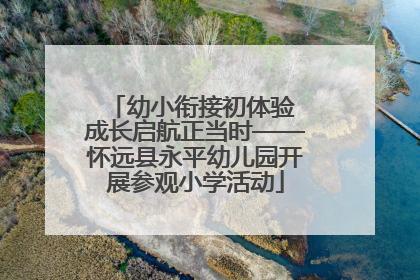 幼小衔接初体验 成长启航正当时——怀远县永平幼儿园开展参观小学活动