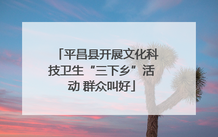 平昌县开展文化科技卫生“三下乡”活动 群众叫好