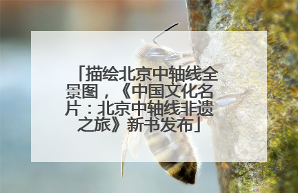 描绘北京中轴线全景图，《中国文化名片：北京中轴线非遗之旅》新书发布