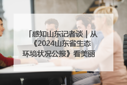感知山东记者谈｜从《2024山东省生态环境状况公报》看美丽山东建设的“成绩单”与“任务书”
