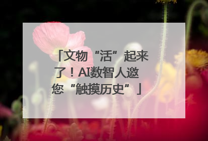 文物“活”起来了！AI数智人邀您“触摸历史”