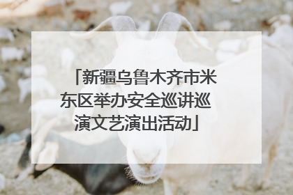 新疆乌鲁木齐市米东区举办安全巡讲巡演文艺演出活动