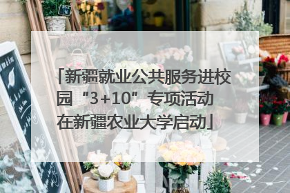 新疆就业公共服务进校园“3+10”专项活动在新疆农业大学启动