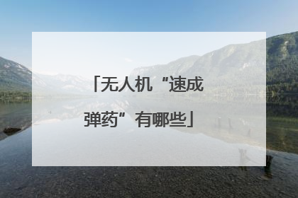 无人机“速成弹药”有哪些