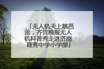无人机天上跳芭蕾，齐鲁晚报无人机科普秀走进济南育秀中学小学部