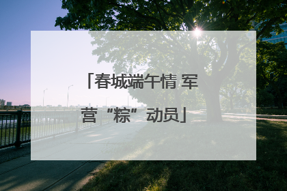 春城端午情 军营“粽”动员