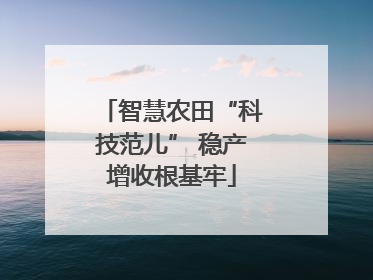 智慧农田“科技范儿” 稳产增收根基牢