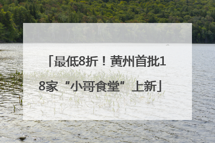 最低8折！黄州首批18家“小哥食堂”上新