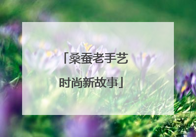 桑蚕老手艺 时尚新故事