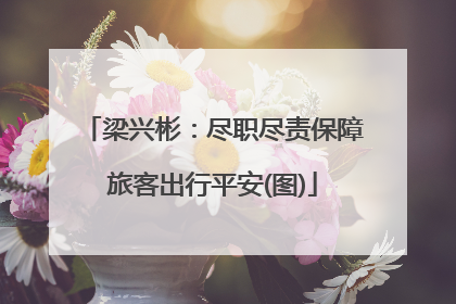 梁兴彬：尽职尽责保障旅客出行平安(图)