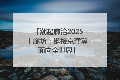 潮起廊洽2025丨廊坊：链接京津冀 面向全世界