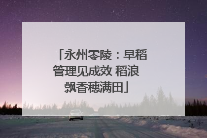 永州零陵：早稻管理见成效 稻浪飘香穗满田