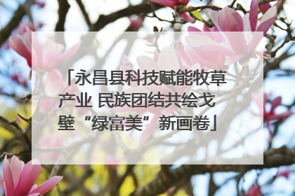永昌县科技赋能牧草产业 民族团结共绘戈壁“绿富美”新画卷
