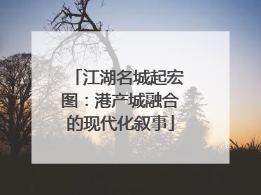 江湖名城起宏图：港产城融合的现代化叙事