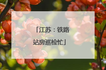 江苏：铁路站房巡检忙