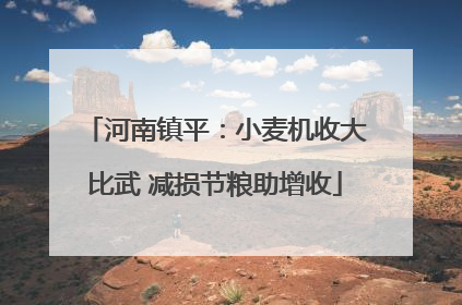 河南镇平：小麦机收大比武 减损节粮助增收
