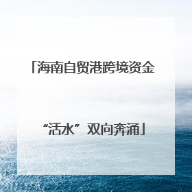 海南自贸港跨境资金“活水”双向奔涌