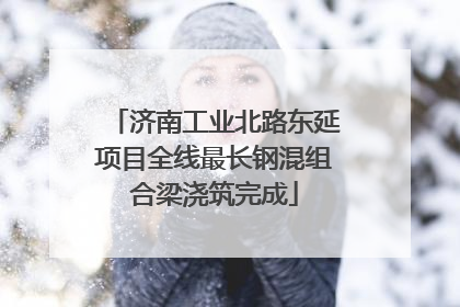 济南工业北路东延项目全线最长钢混组合梁浇筑完成