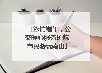 浓情端午，公交暖心服务护航市民游玩南山
