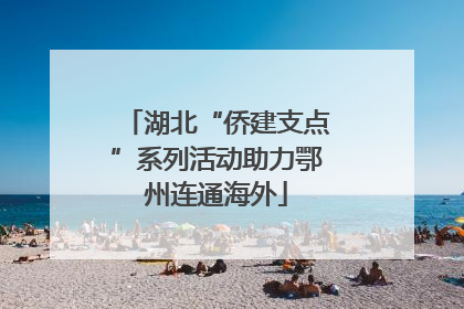 湖北“侨建支点”系列活动助力鄂州连通海外