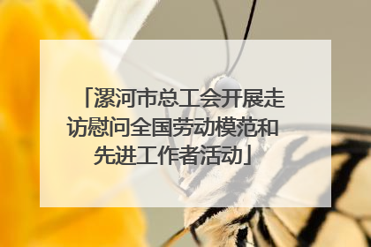 漯河市总工会开展走访慰问全国劳动模范和先进工作者活动