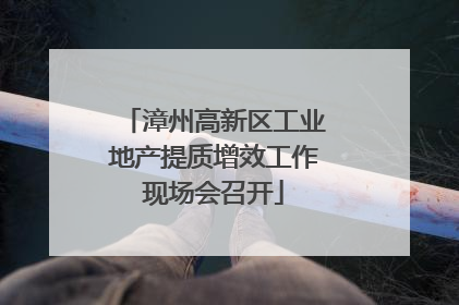 漳州高新区工业地产提质增效工作现场会召开
