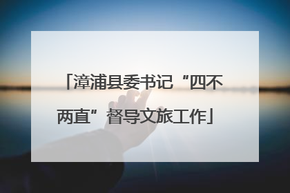 漳浦县委书记“四不两直”督导文旅工作
