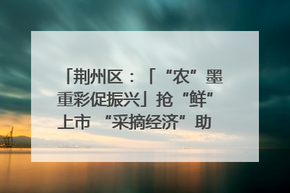 荆州区：「“农”墨重彩促振兴」抢“鲜”上市 “采摘经济”助农“甜蜜增收”