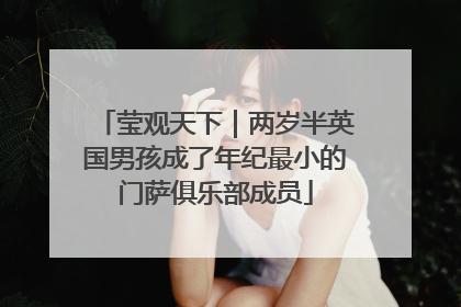 莹观天下｜两岁半英国男孩成了年纪最小的门萨俱乐部成员
