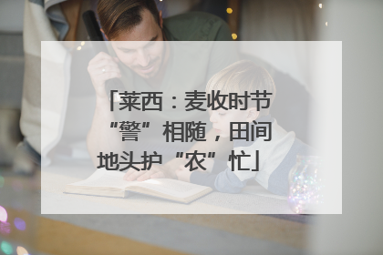 莱西：麦收时节“警”相随，田间地头护“农”忙