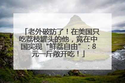 老外破防了！在美国只吃荔枝罐头的他，竟在中国实现“鲜荔自由”：8元一斤敞开吃！
