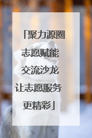 聚力源圈 志愿赋能 交流沙龙让志愿服务更精彩