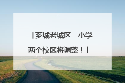 芗城老城区一小学两个校区将调整！