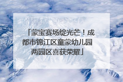 蒙宝赛场绽光芒！成都市锦江区童蒙幼儿园两园区喜获荣耀