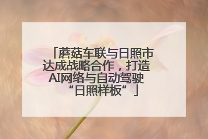 蘑菇车联与日照市达成战略合作，打造AI网络与自动驾驶“日照样板”