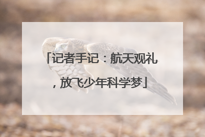 记者手记：航天观礼，放飞少年科学梦