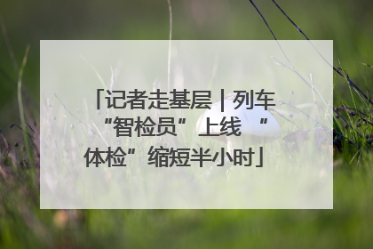 记者走基层｜列车“智检员”上线 “体检”缩短半小时