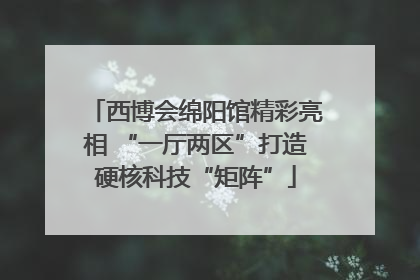 西博会绵阳馆精彩亮相 “一厅两区”打造硬核科技“矩阵”