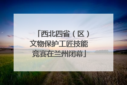 西北四省（区）文物保护工匠技能竞赛在兰州闭幕