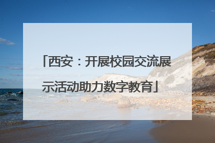 西安：开展校园交流展示活动助力数字教育