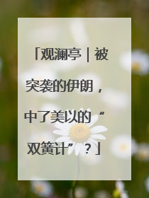 观澜亭｜被突袭的伊朗，中了美以的“双簧计”？