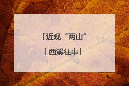 近观“两山”丨西溪往事