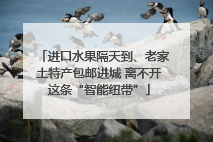进口水果隔天到、老家土特产包邮进城 离不开这条“智能纽带”