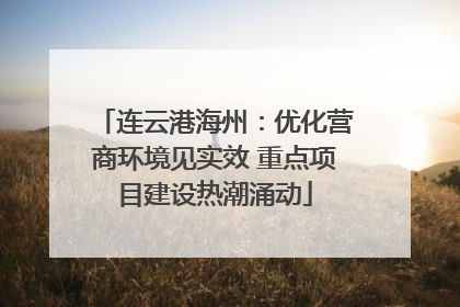 连云港海州：优化营商环境见实效 重点项目建设热潮涌动