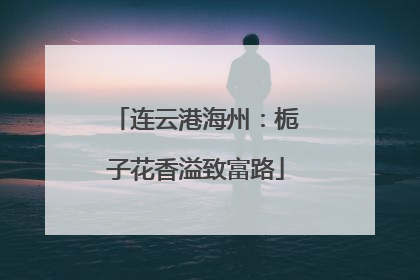 连云港海州：栀子花香溢致富路