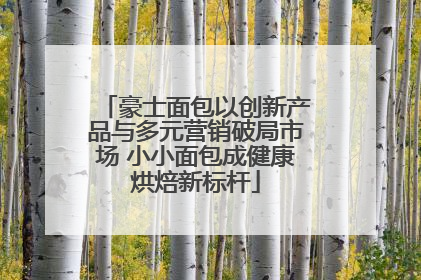 豪士面包以创新产品与多元营销破局市场 小小面包成健康烘焙新标杆