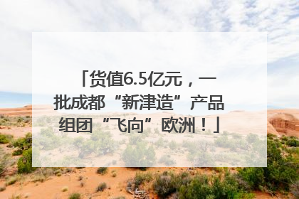 货值6.5亿元，一批成都“新津造”产品组团“飞向”欧洲！
